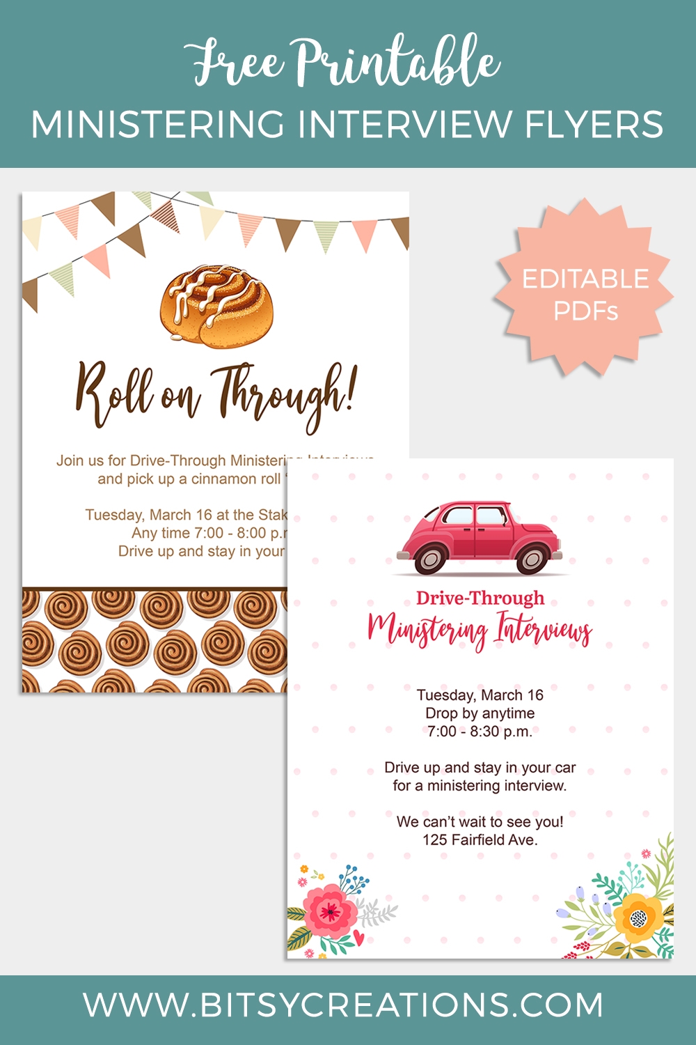 Ministering Interview Flyers Free Printables For Drive Through Events
