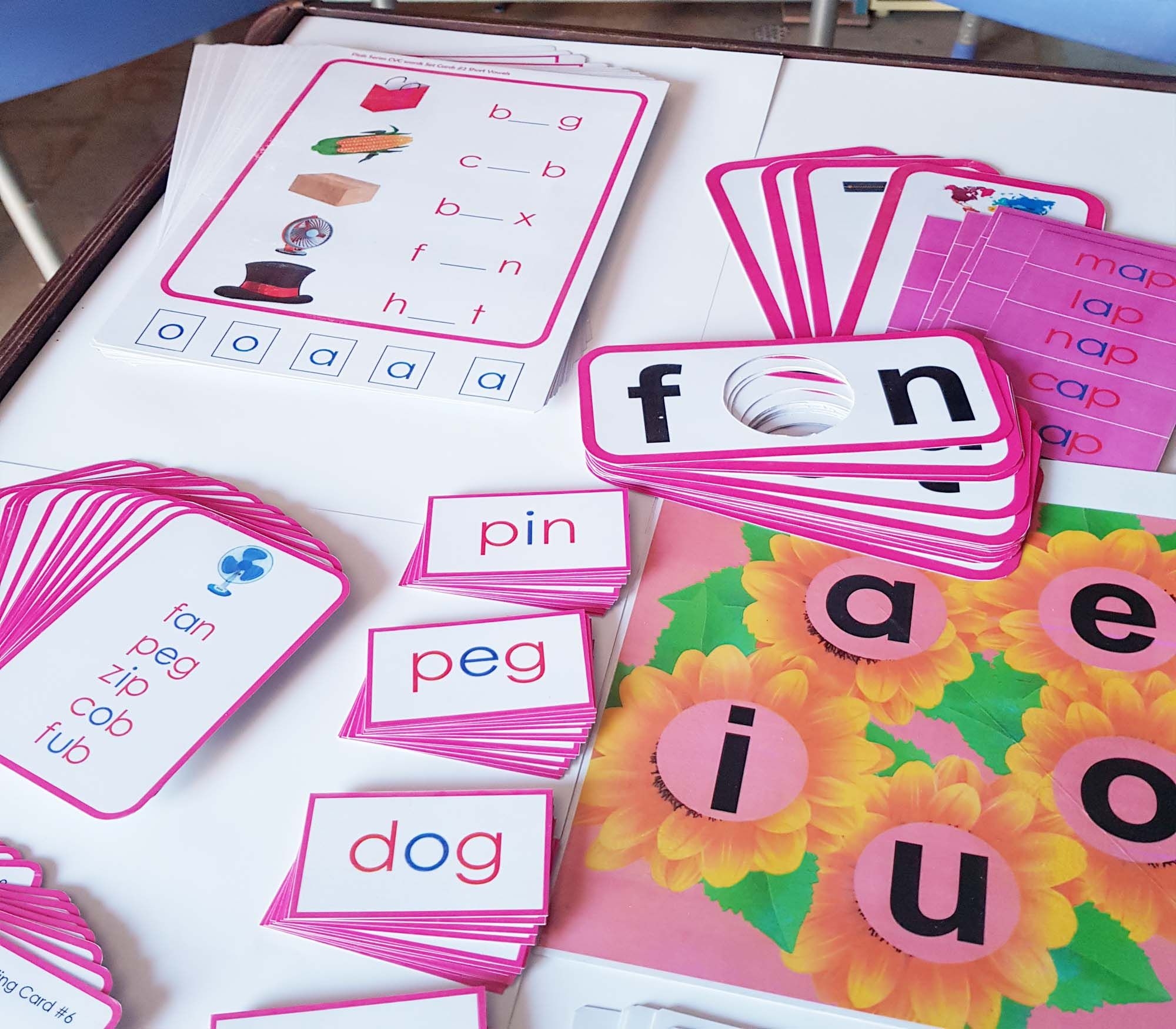 Montessori Pink Reading Scheme Printable