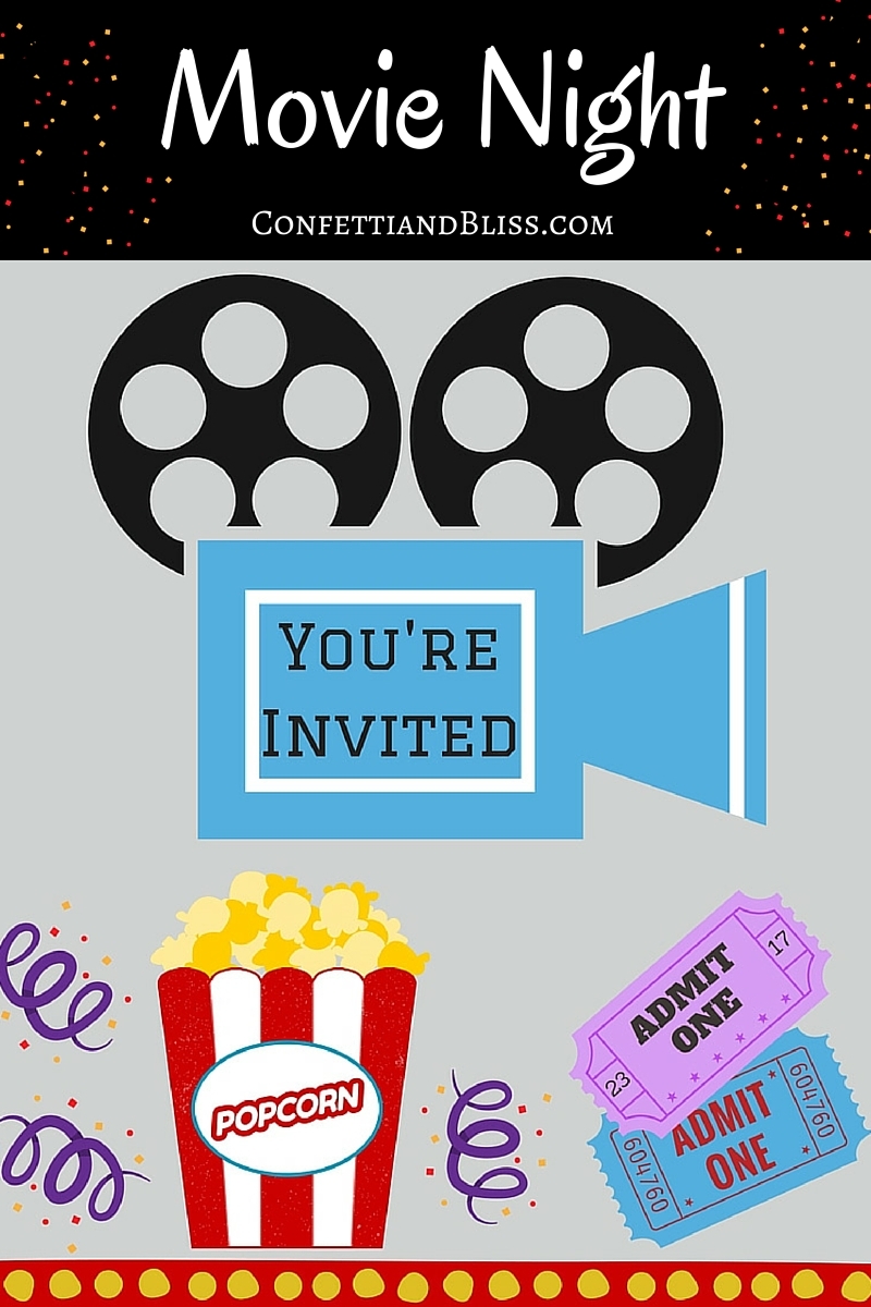 Free Printable Movie Party Invitations
