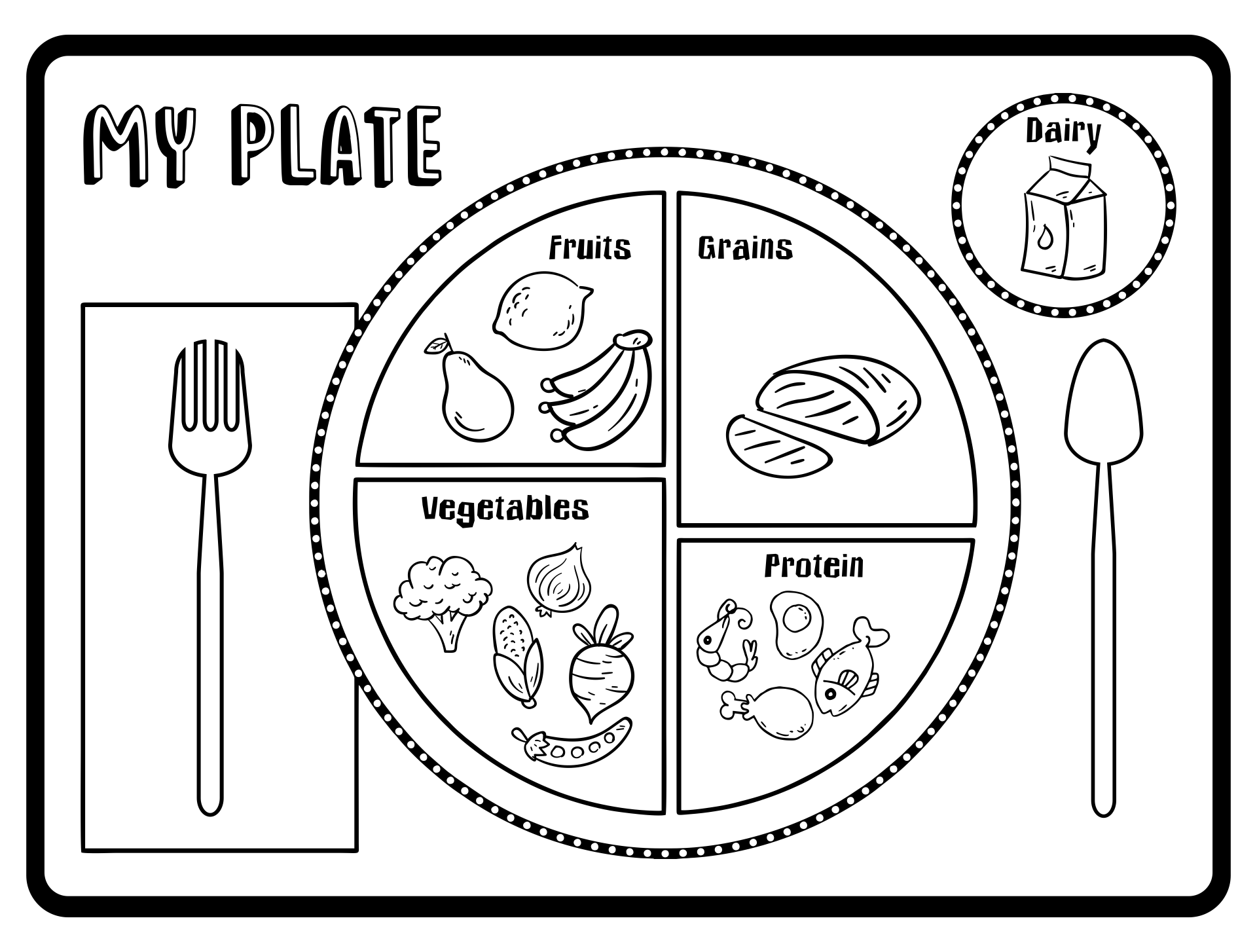 MyPlate Sheet 10 Free PDF Printables Printablee