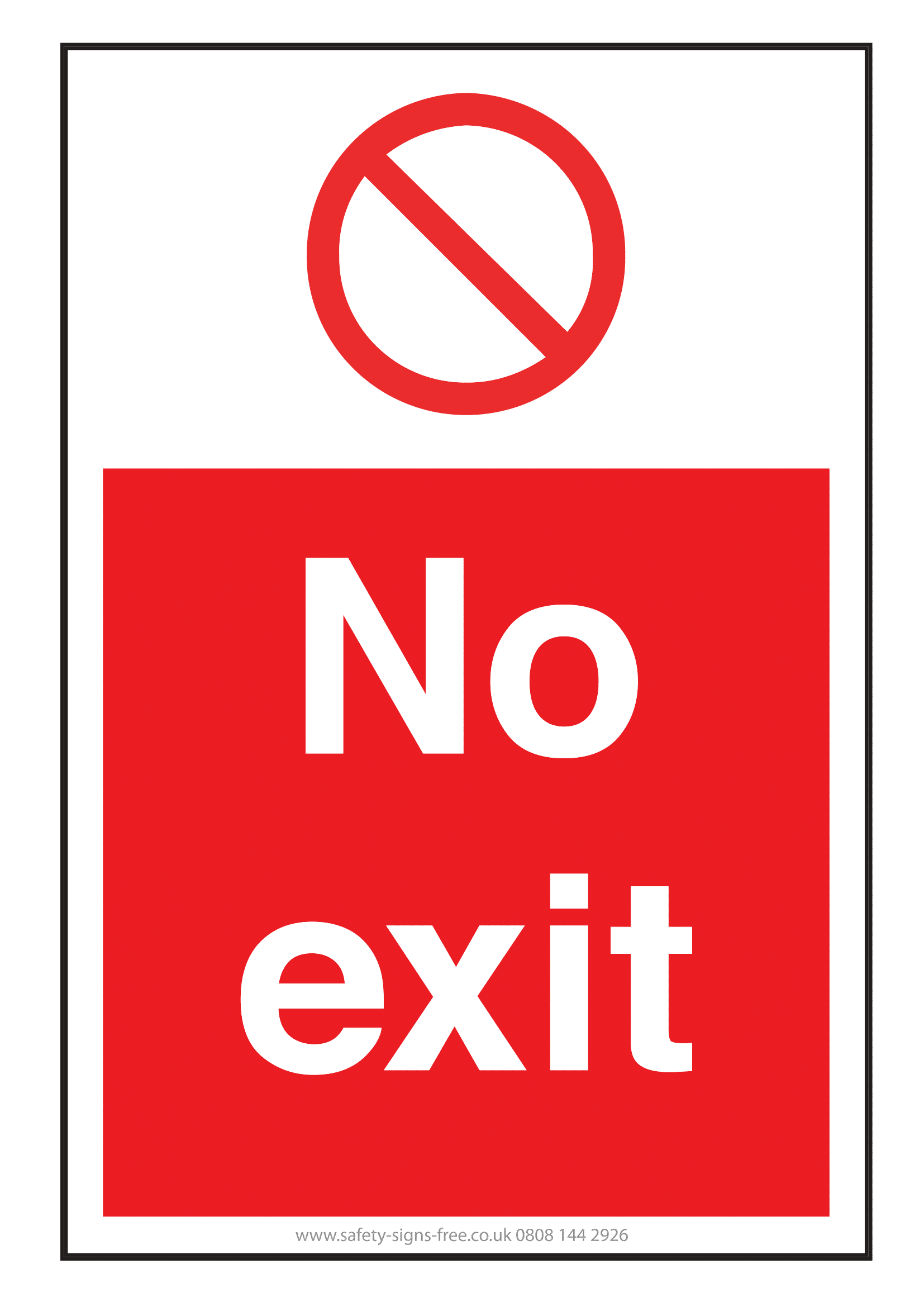 Exit Signs Free Printable