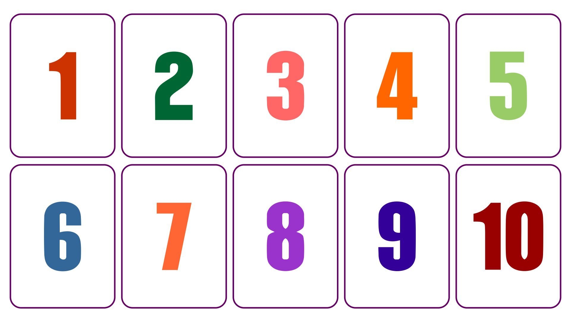 Number Flash Cards 1 20 10 Free PDF Printables Printablee