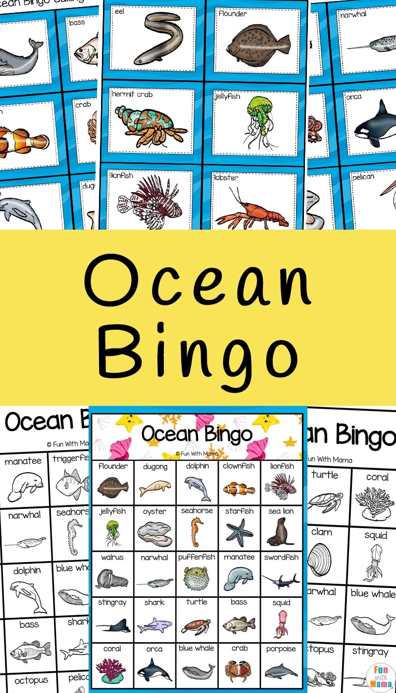Ocean Bingo Fun With Mama