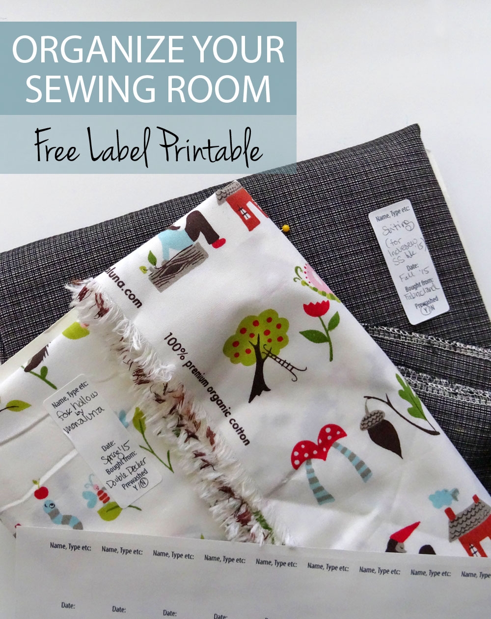 Organize Your Sewing Room With Free Printable Labels Thread Riding Hood
