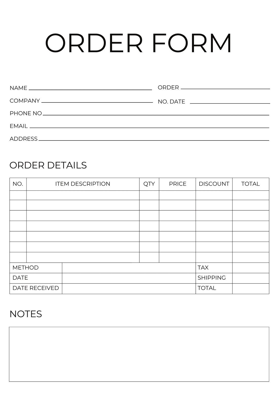 Page 2 Free Form Document Templates To Customize And Print Canva