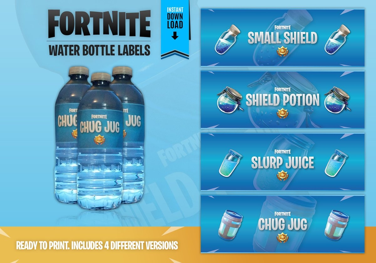 PartyUpDesigns On X Are Your Children Saying Their Constantly Thirsty If So Why Not Grab Them A Healthy Bottle Of Chug Jug Small Sheild Potion Or Slurp Juice Water Bottle Labels Can
