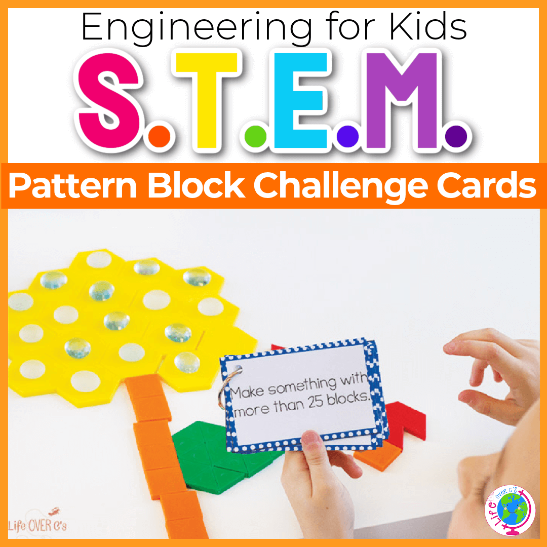 Pattern Block STEM Challenge Cards Free Printable Life Over C s