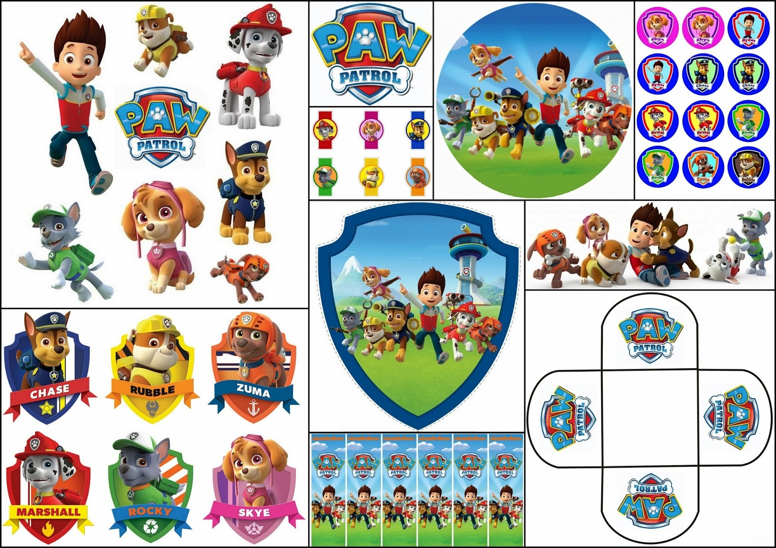 Paw Patrol Free Printable Kit Oh My Fiesta In English