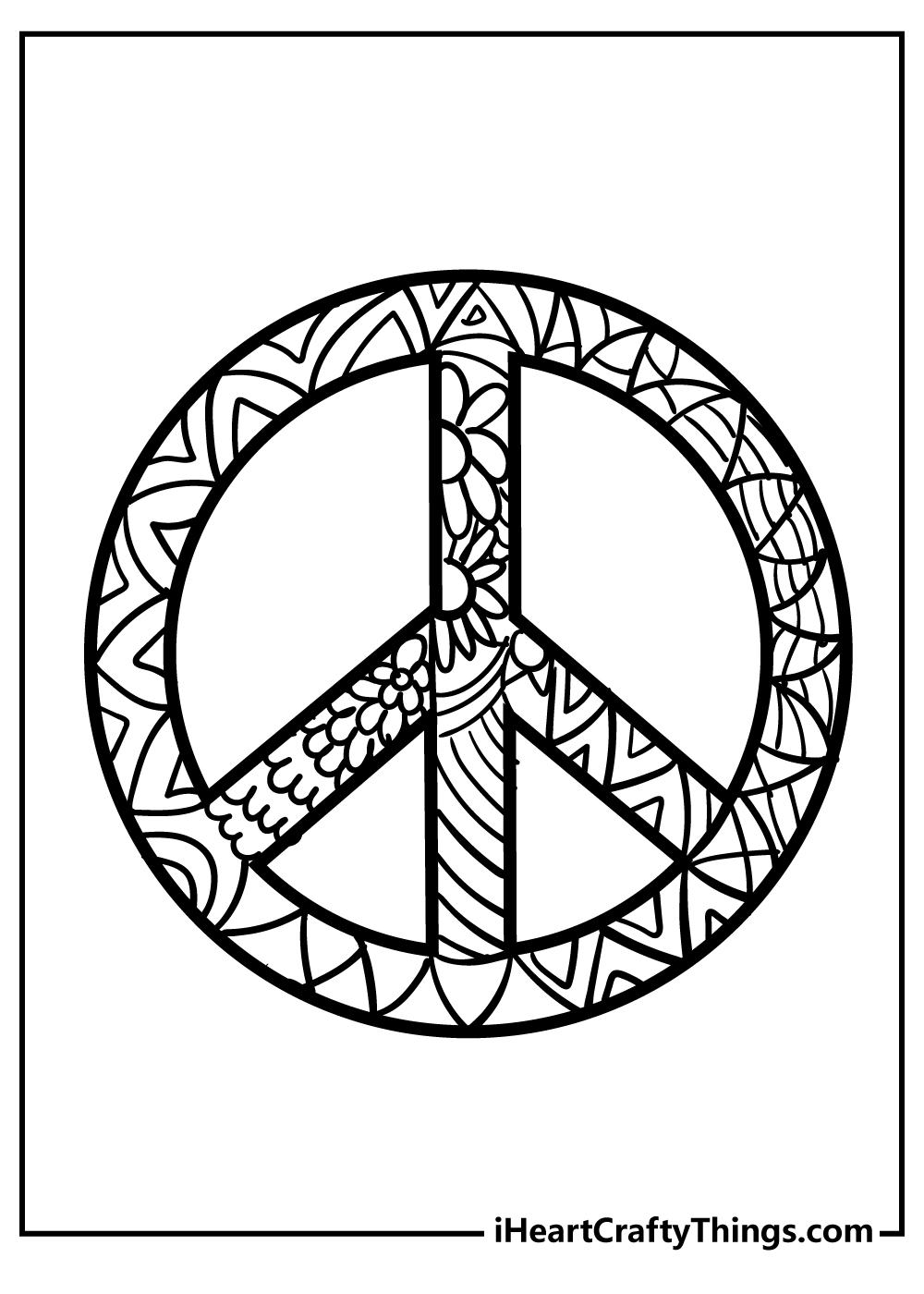 Peace Coloring Pages 100 Free Printables 