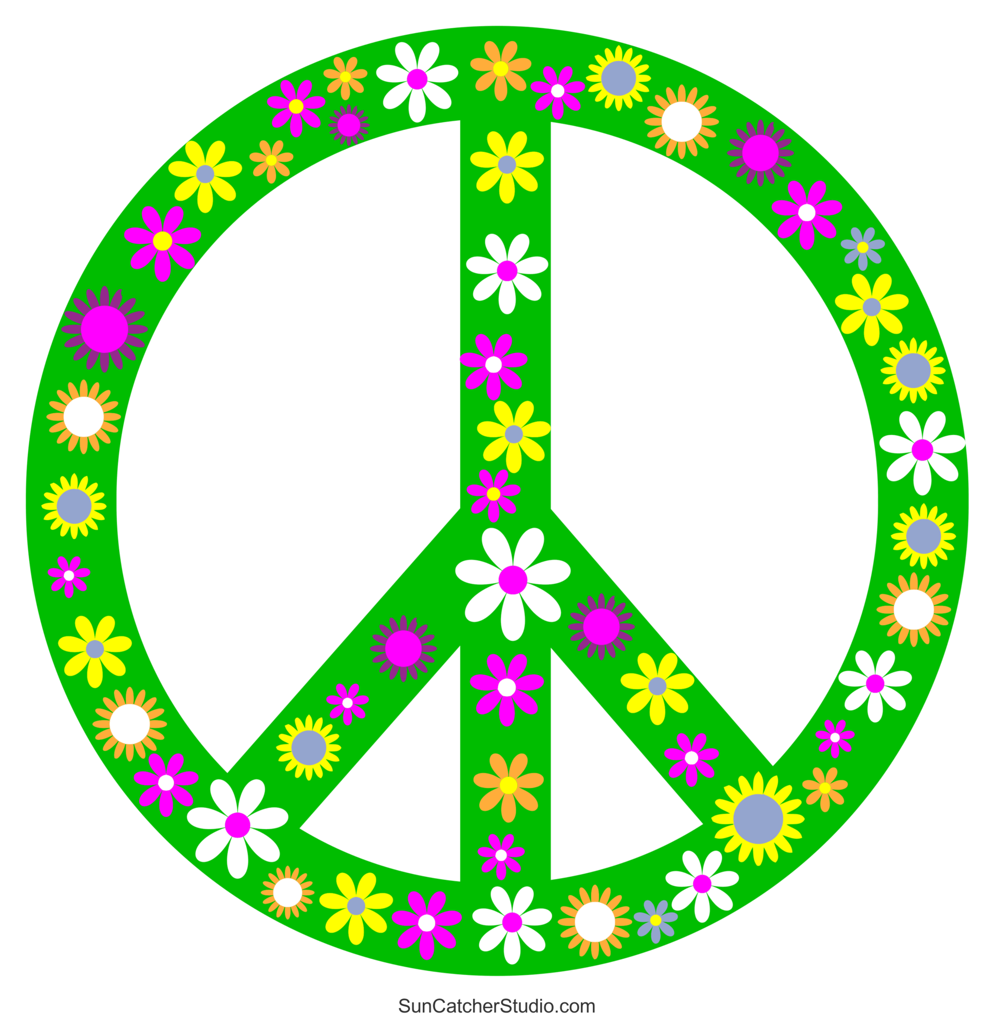 Peace Sign Love And Peace Symbol Clipart Templates DIY Projects Patterns Monograms Designs Templates