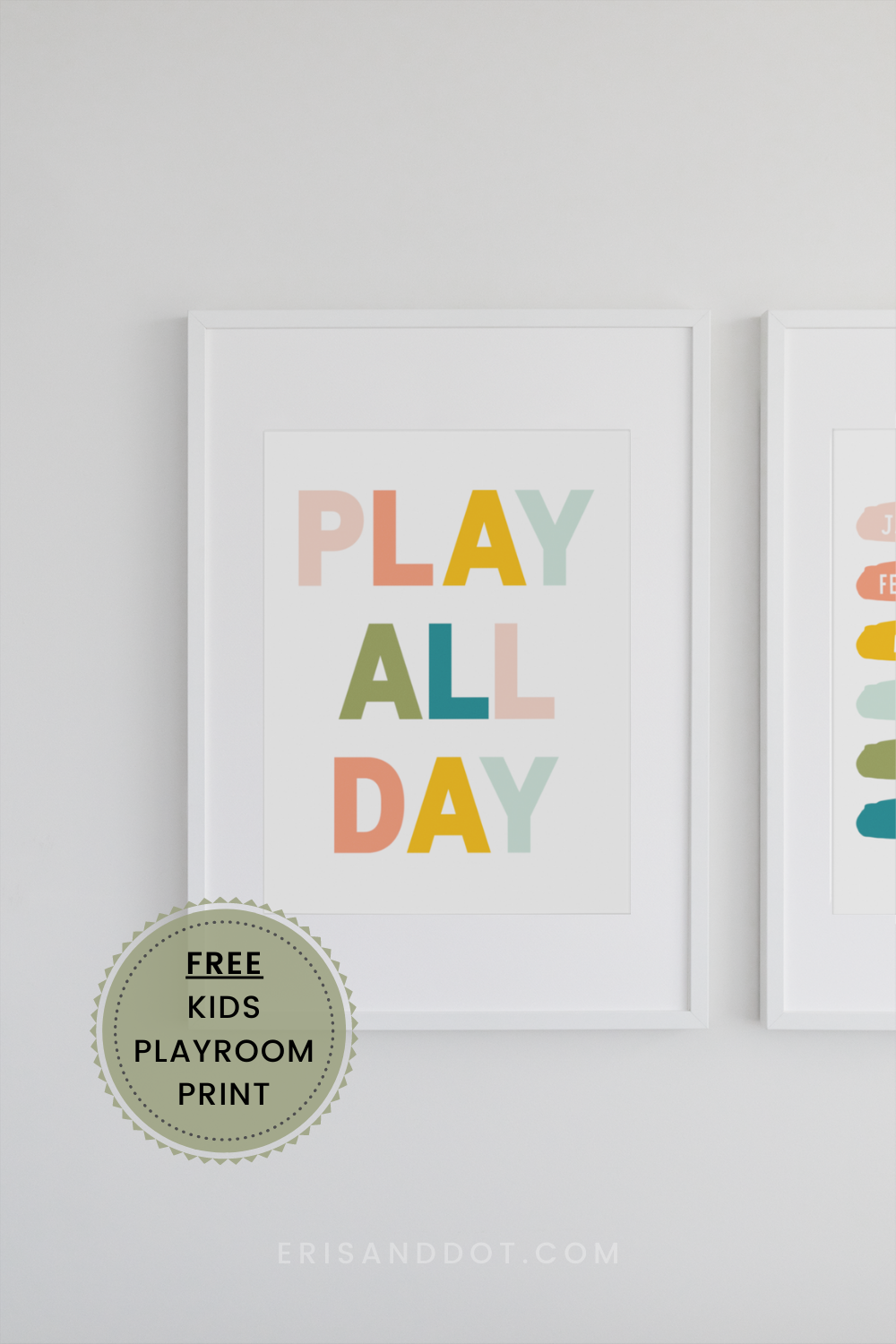Play All Day Free Printable Playroom D cor Kids Room Design Playroom Ideas Playroom Design