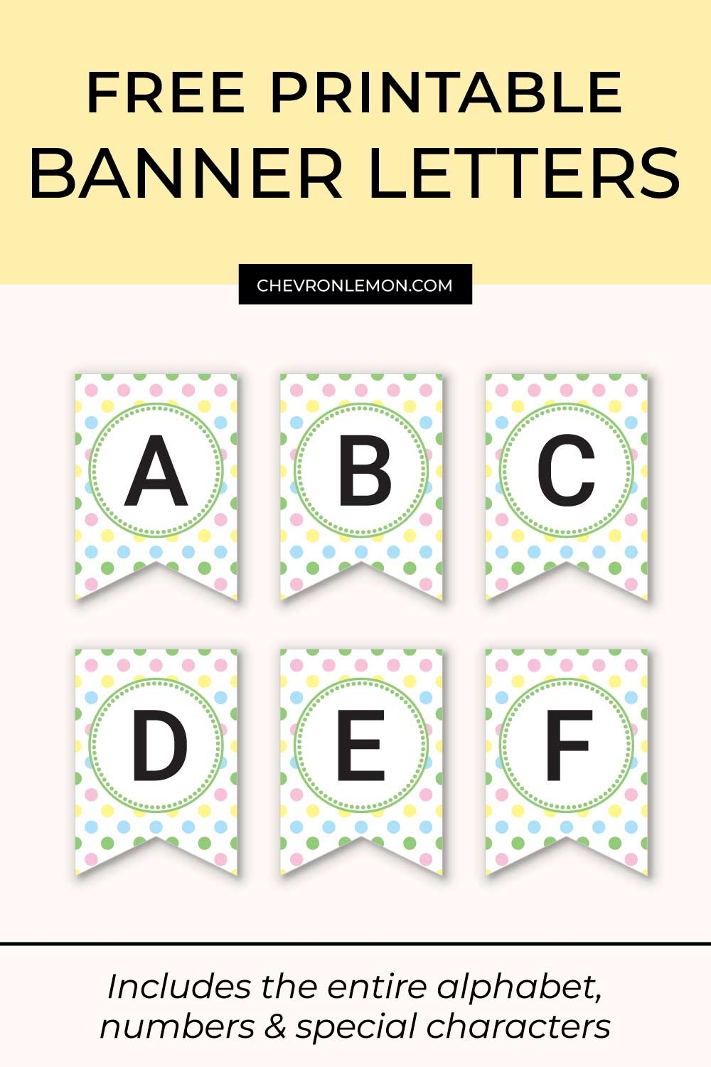 Pinterest Free Printable Banner Letters