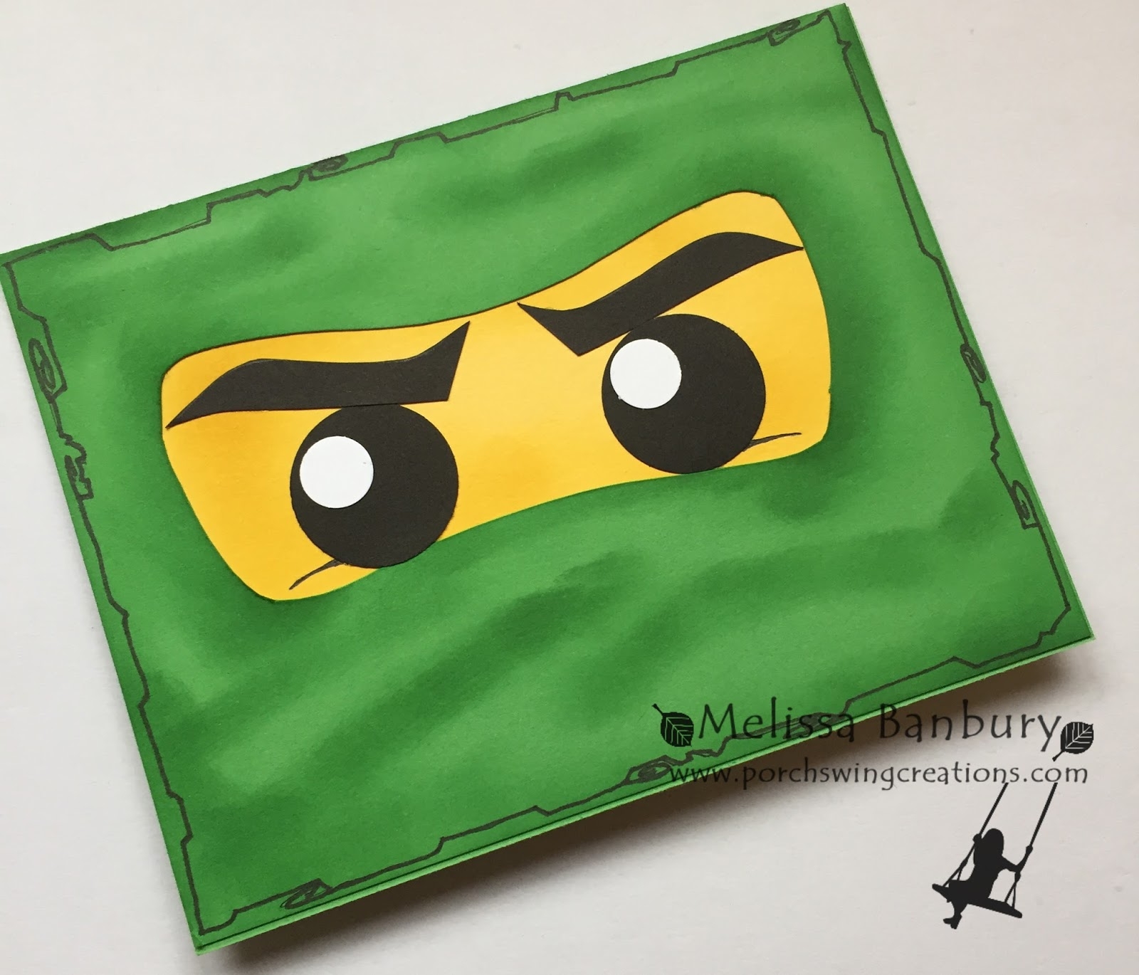 Porch Swing Creations Lego Ninjago Mask Card Tutorial