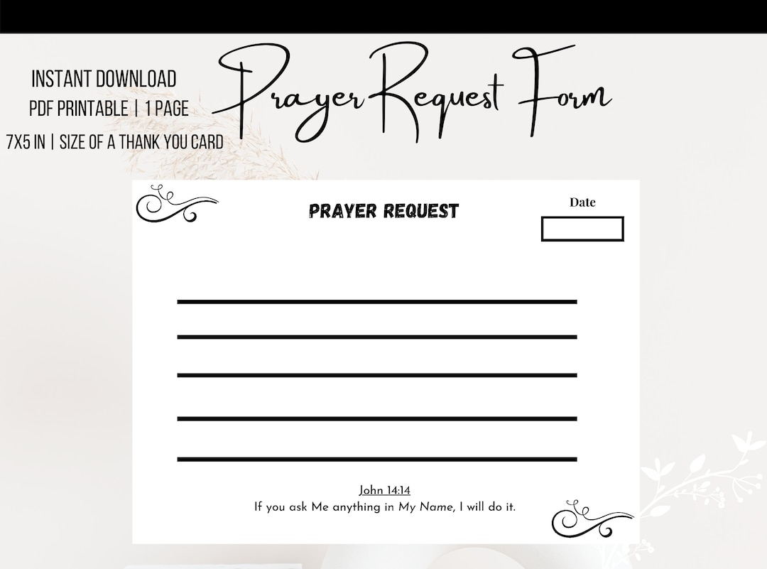 Free Prayer Box Printables