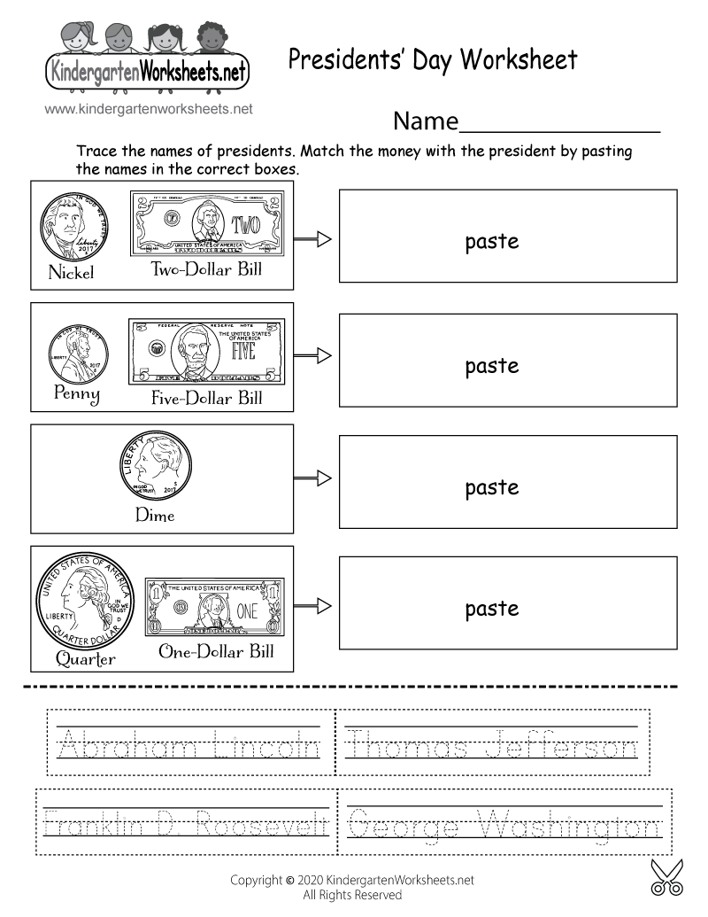 Free Printable Us Presidents Worksheets