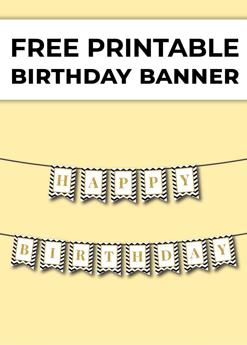 Free Birthday Banner Printables