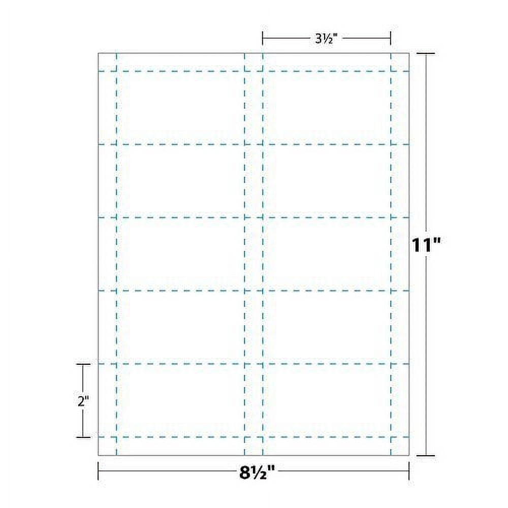 Printable Business Card Magnetic Sheets Pre Cut Business Cards Stock 3 Sheets Walmart