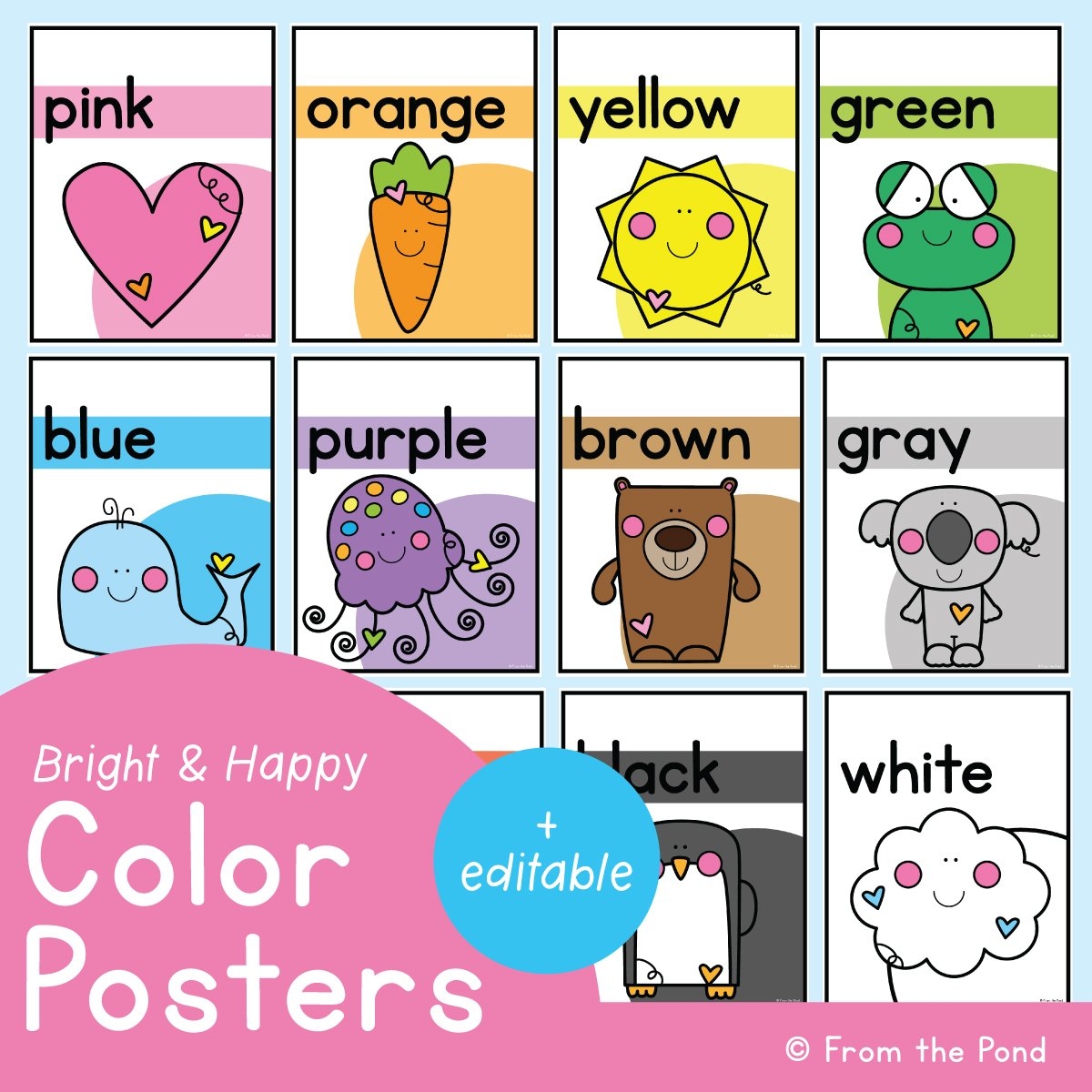 Printable Classroom Decor And Decorations For Happy Child Focused Learning From The Pond