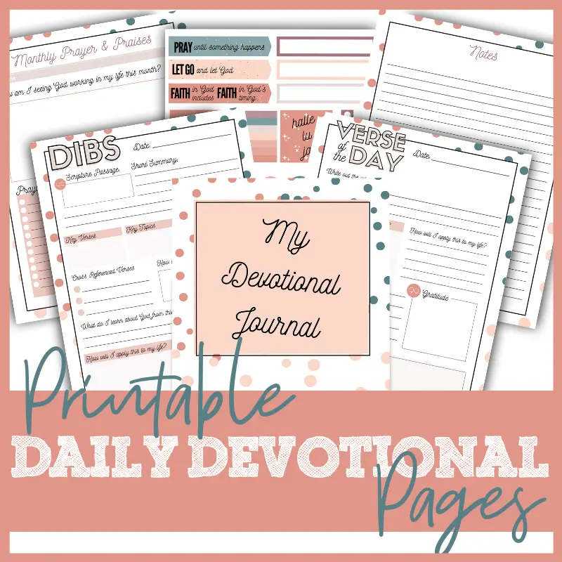 Printable Devotional Journal Blessed Homeschool