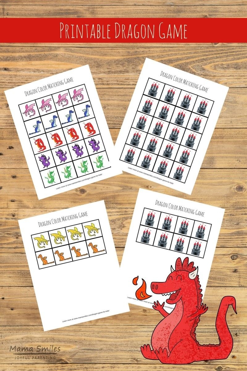 Printable Dragon Game For Kids And Learning Fun For Dragons Love Tacos