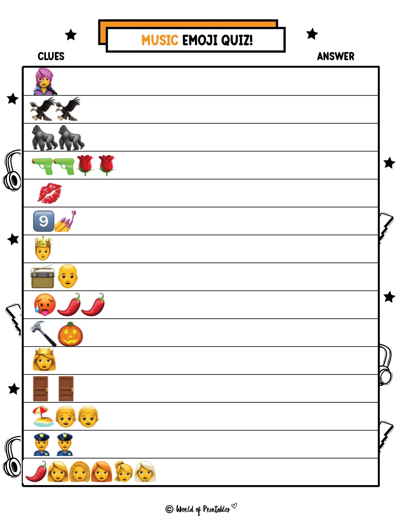 Free Printable Emoji Games