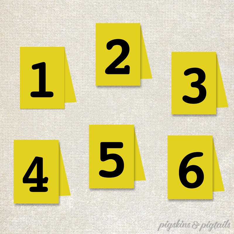 Printable Evidence Markers Pigskins Pigtails