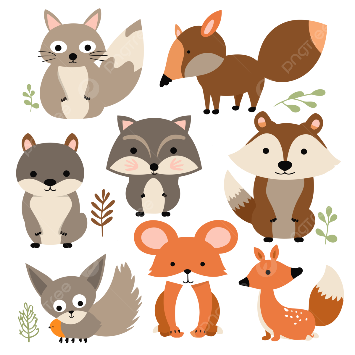 Printable Free Woodland Animal PNG Vector PSD And Clipart With Transparent Background For Free Download Pngtree