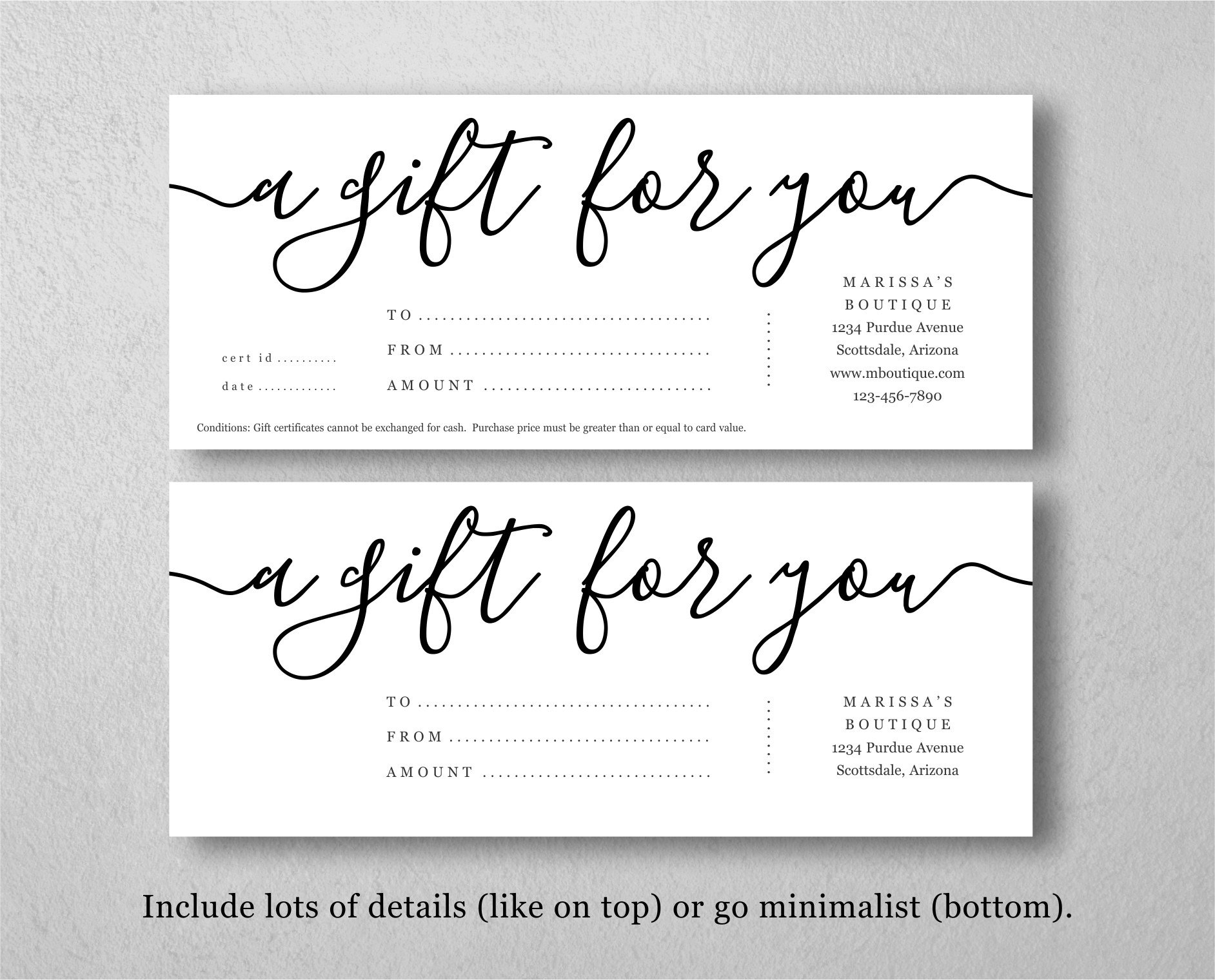 Free Printable Gift Certificate Maker