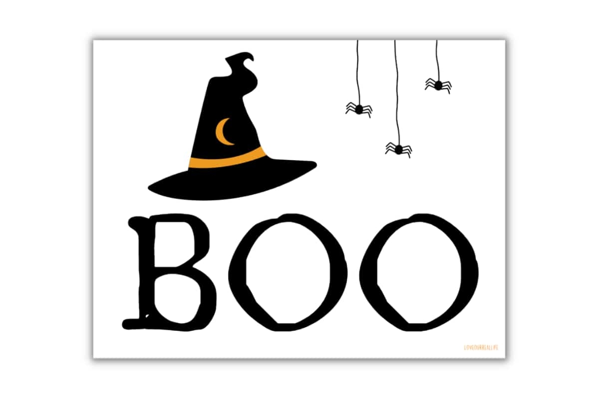 Free Halloween Printable Customizable Sings