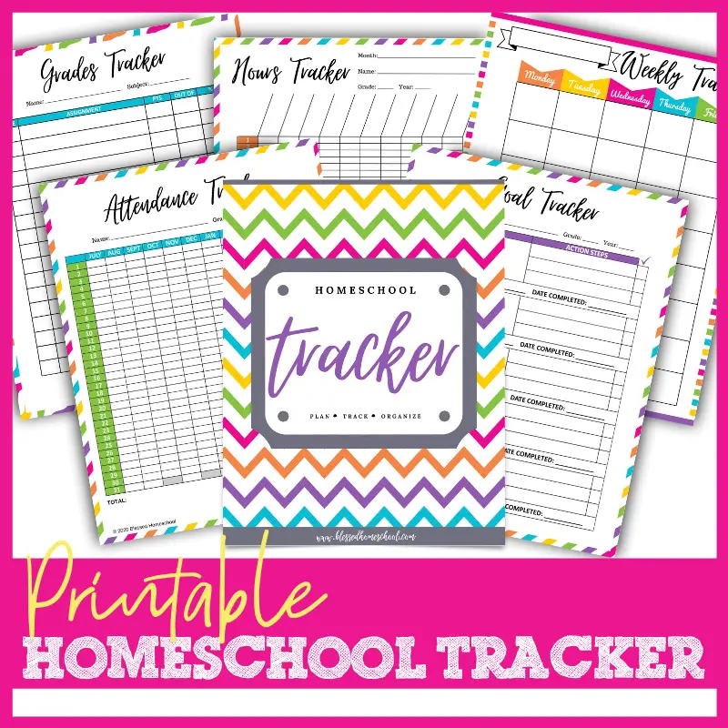 Printable Homeschool Tracker Blessed Homeschool