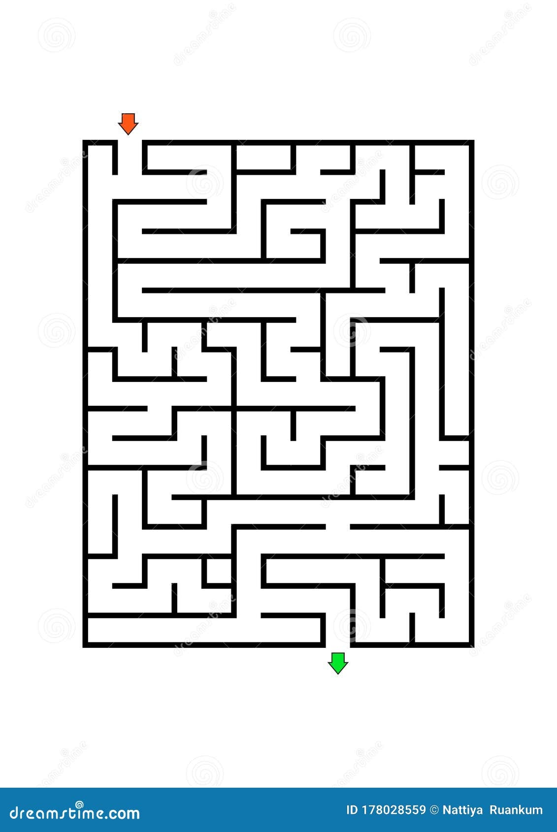 Printable Mazes For Kids Maze Games Worksheet For Children Worksheet For Education Stock Vector Illustration Of Sign Cartoon 178028559