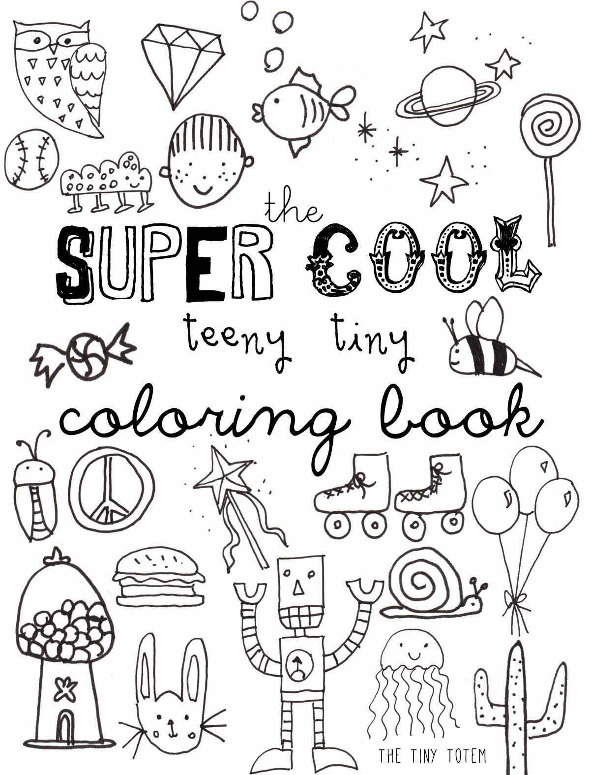 Printable Mini Coloring Book