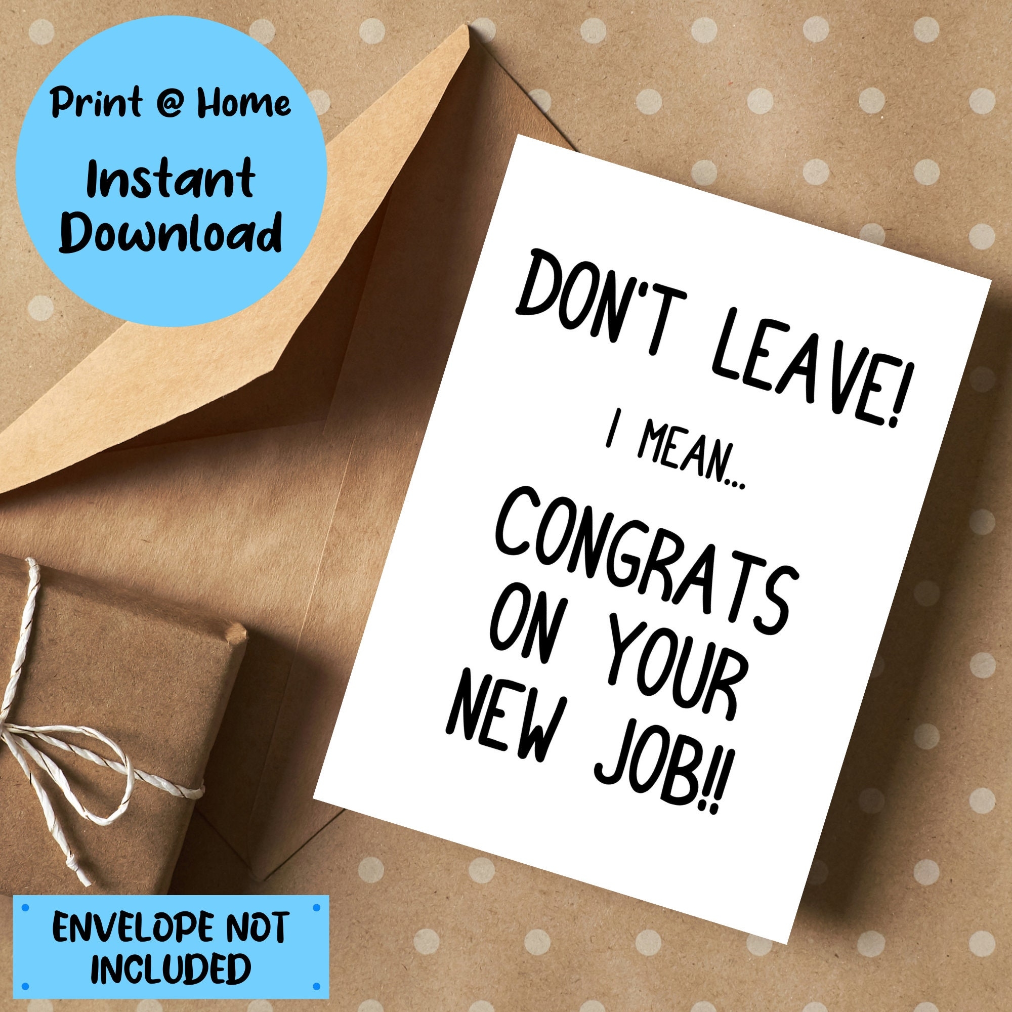 Printable New Job Card I Will Miss You Printable Card Leaving Work Card Instant Download Greeting Card Good Luck New Job Card Etsy