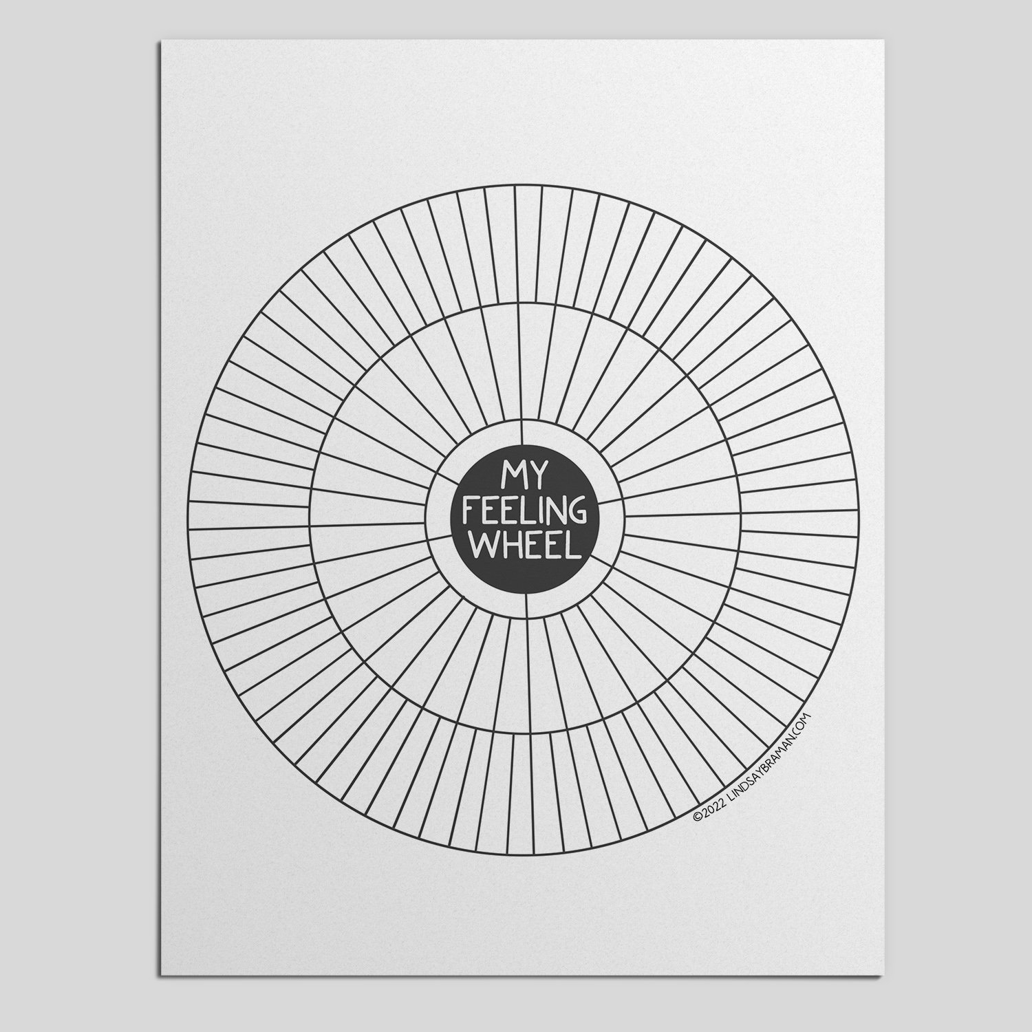 Printable PDF Download Blank Emotion Sensation Feeling Wheel A Fillable Feeling Wheel Worksheet Set LindsayBraman