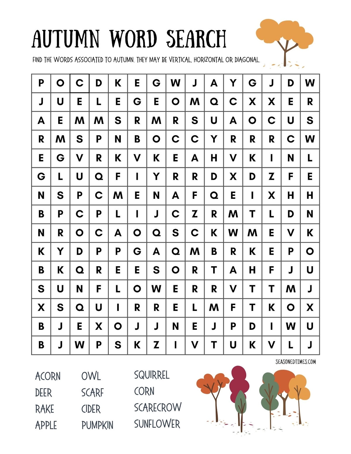 Printable Puzzles For Seniors Seasoned Times