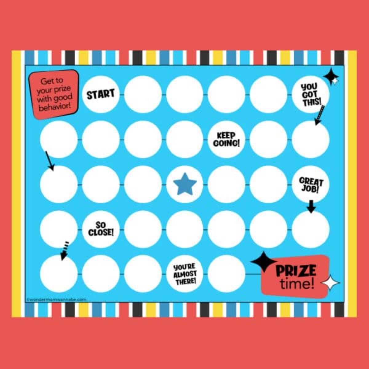 Printable Reward Chart For Kids
