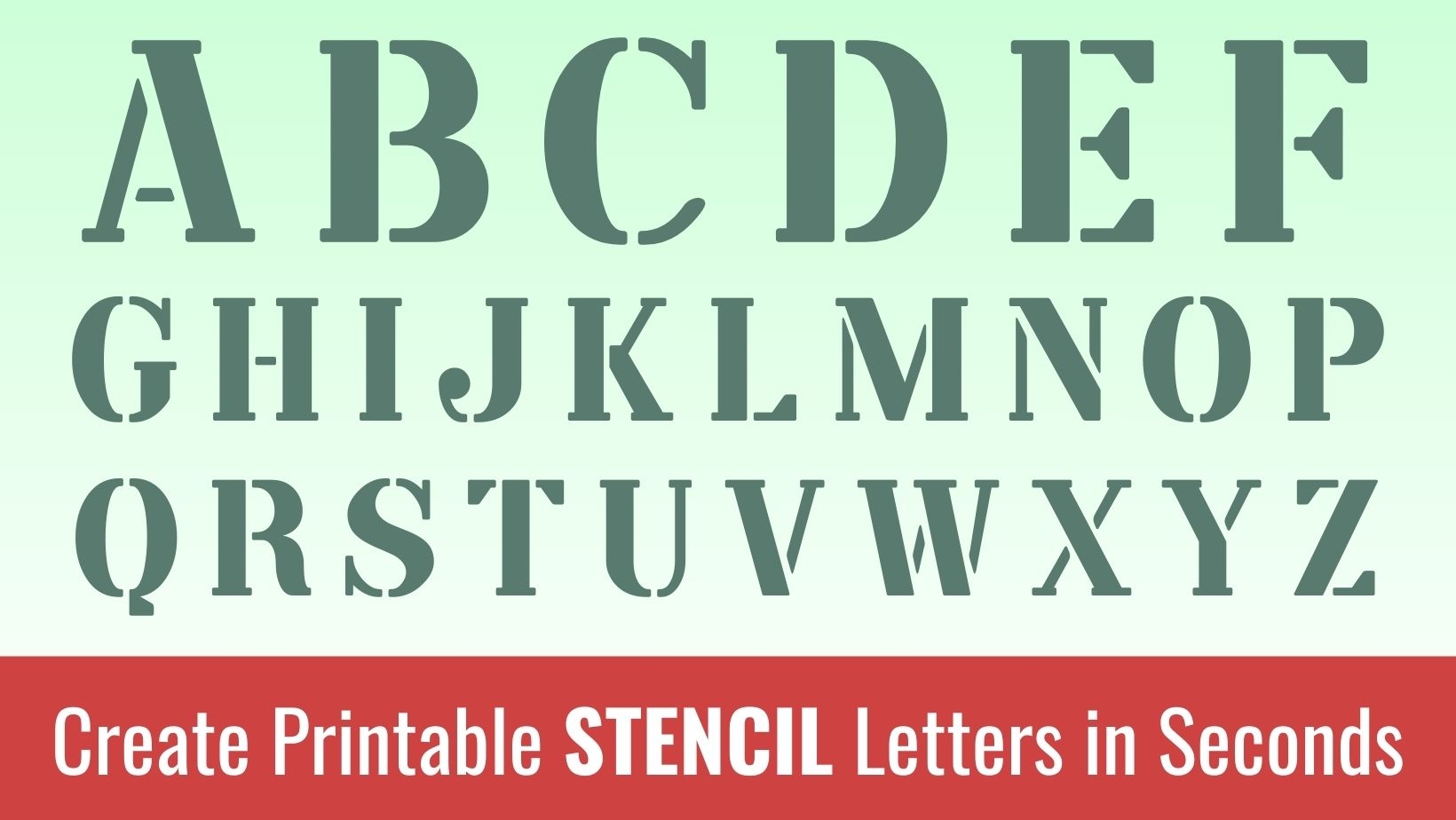 Printable Stencil Letters Free Alphabet Font Letter Templates