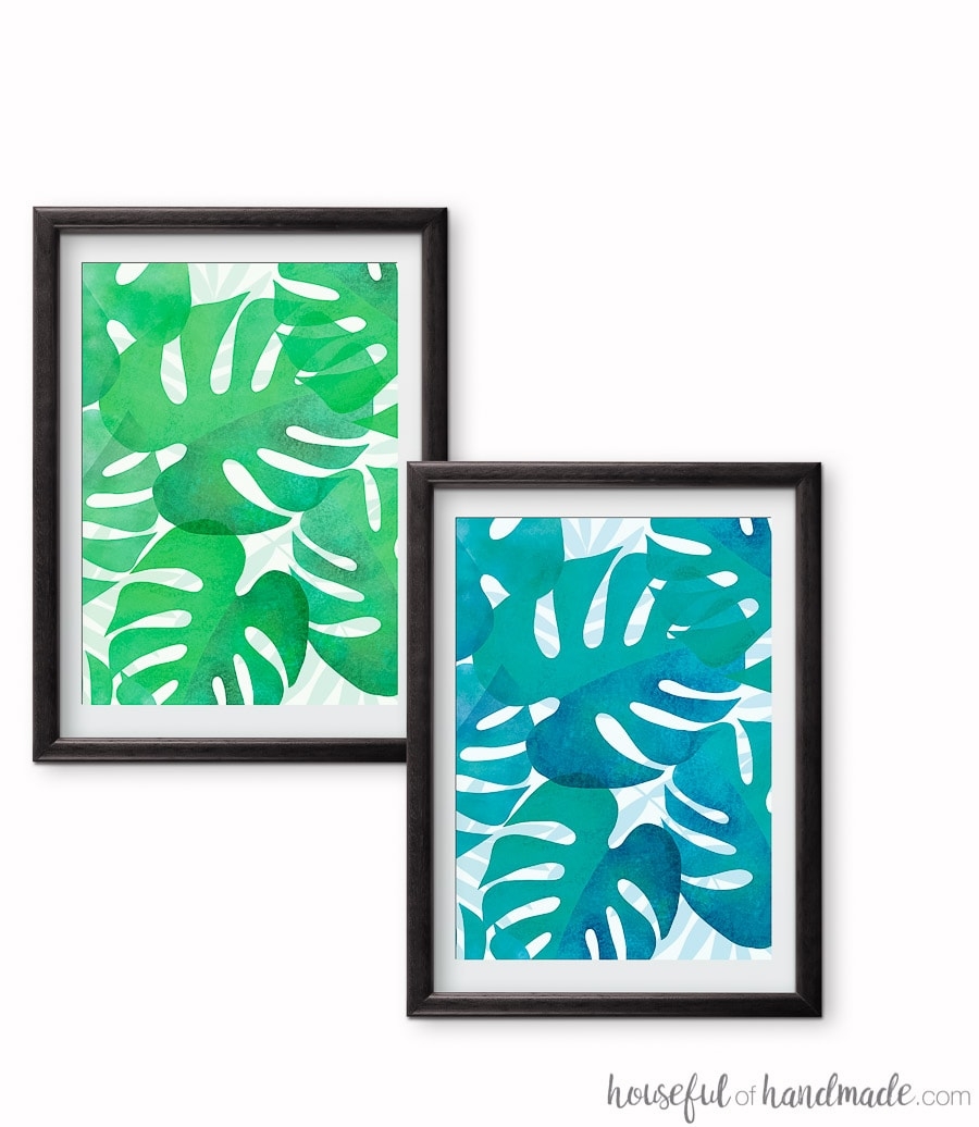 Printable Tropical Leaf Prints Crafting My Home