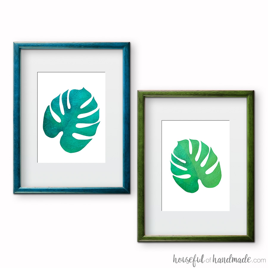 Printable Tropical Leaf Prints Crafting My Home