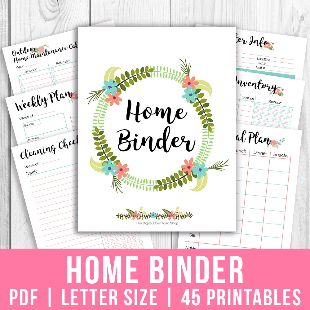 Printable Ultimate Life Binder Home Budget Recipe Binder