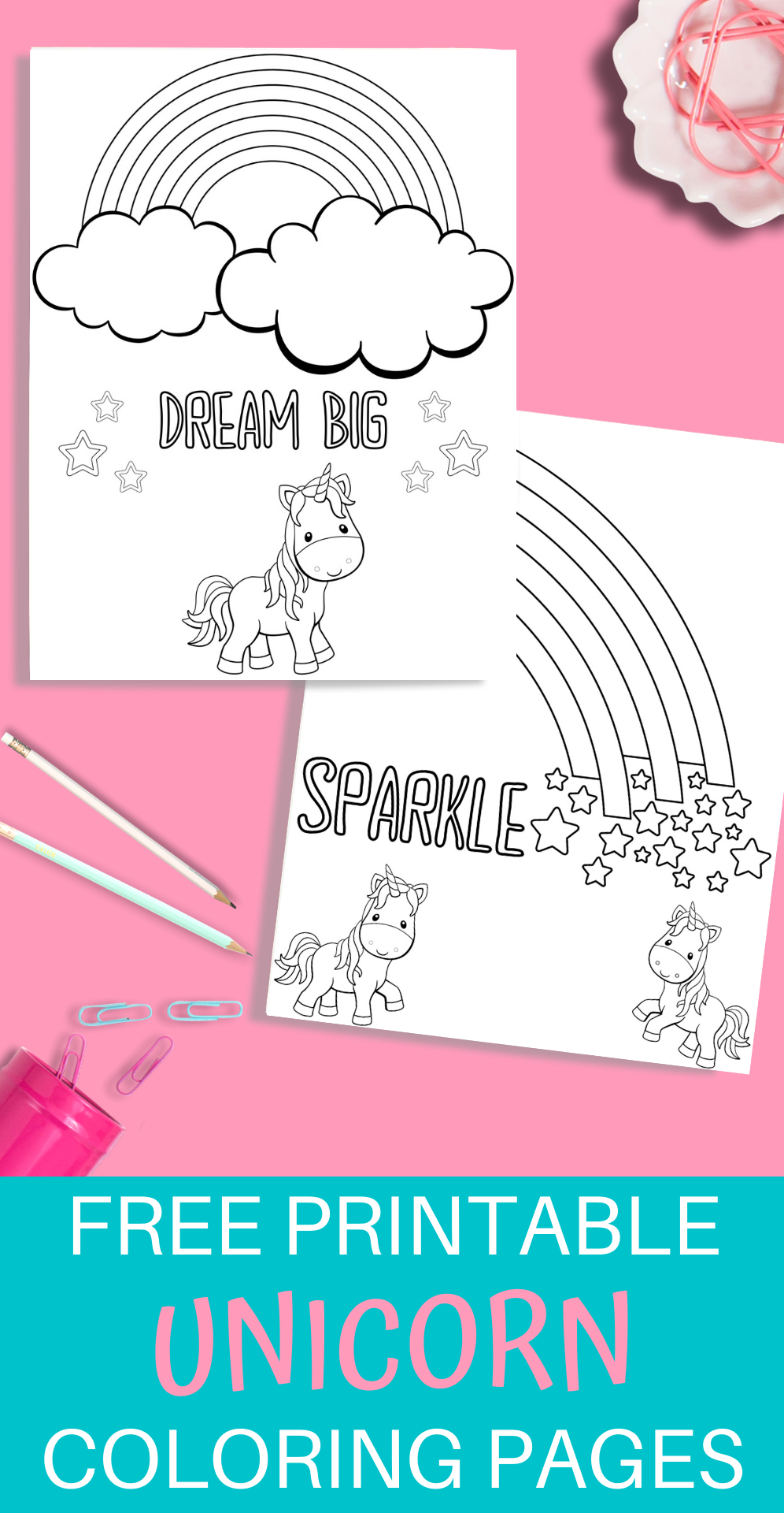 Printable Unicorn Coloring Pages 