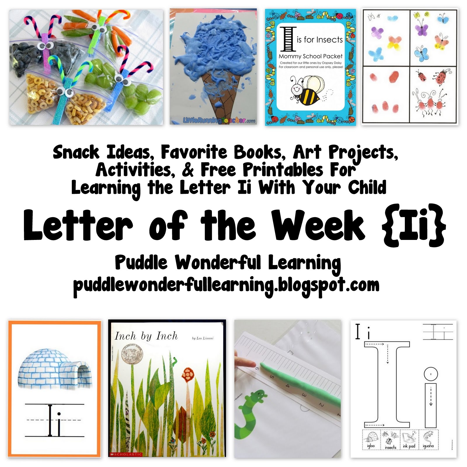 Puddle Wonderful Learning Preschool Activities Letter Of The Week Ii 