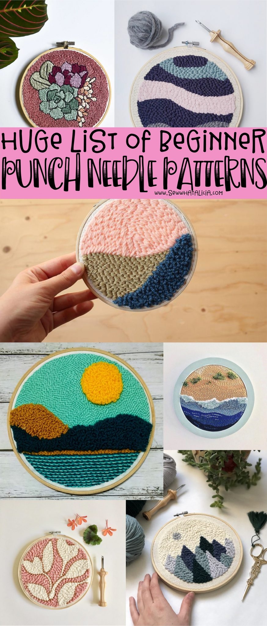 Punch Needle Patterns For Beginners Sew What Alicia 