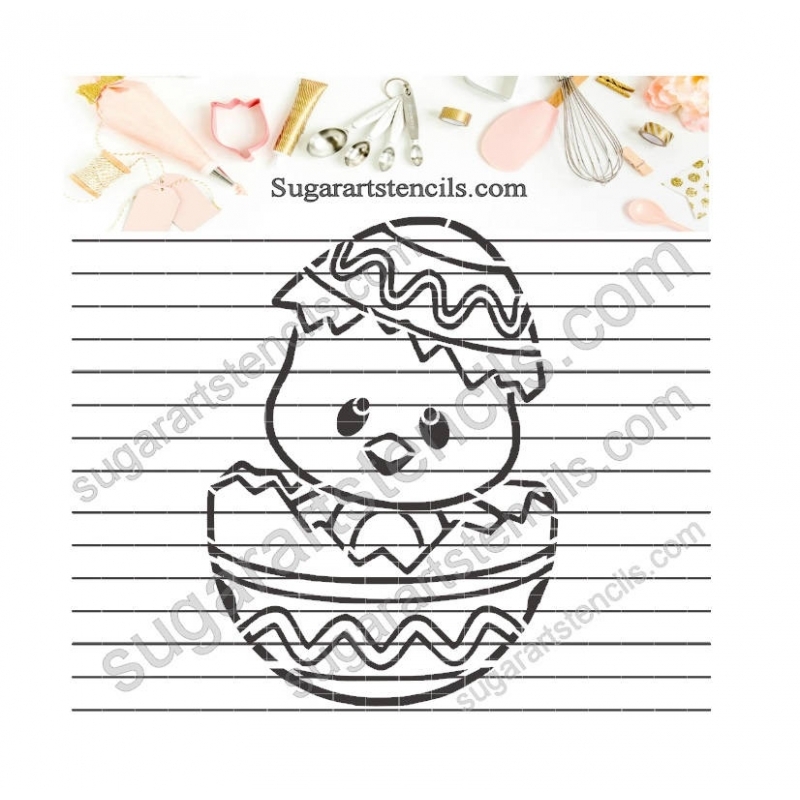 PYO Cookie Stencil Easter Chick NB60093