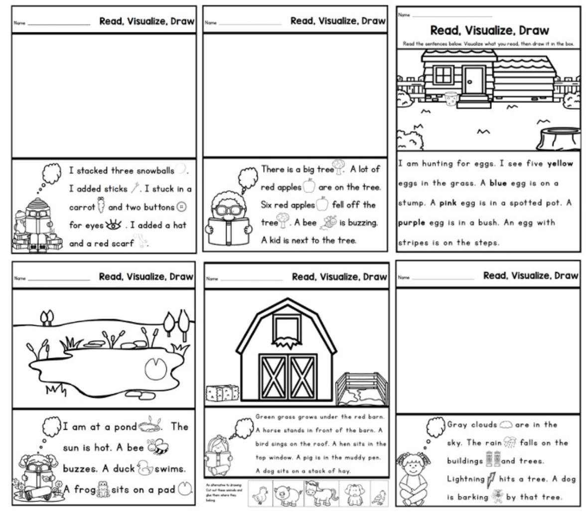 Read And Visualize A Fun Literacy Activity Sarah s Teaching Snippets