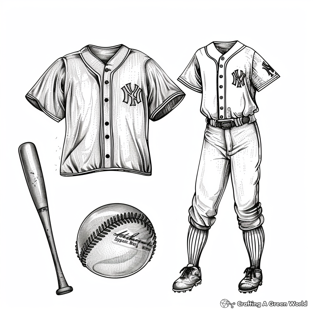 Realistic Baseball Coloring Pages Free Printable 