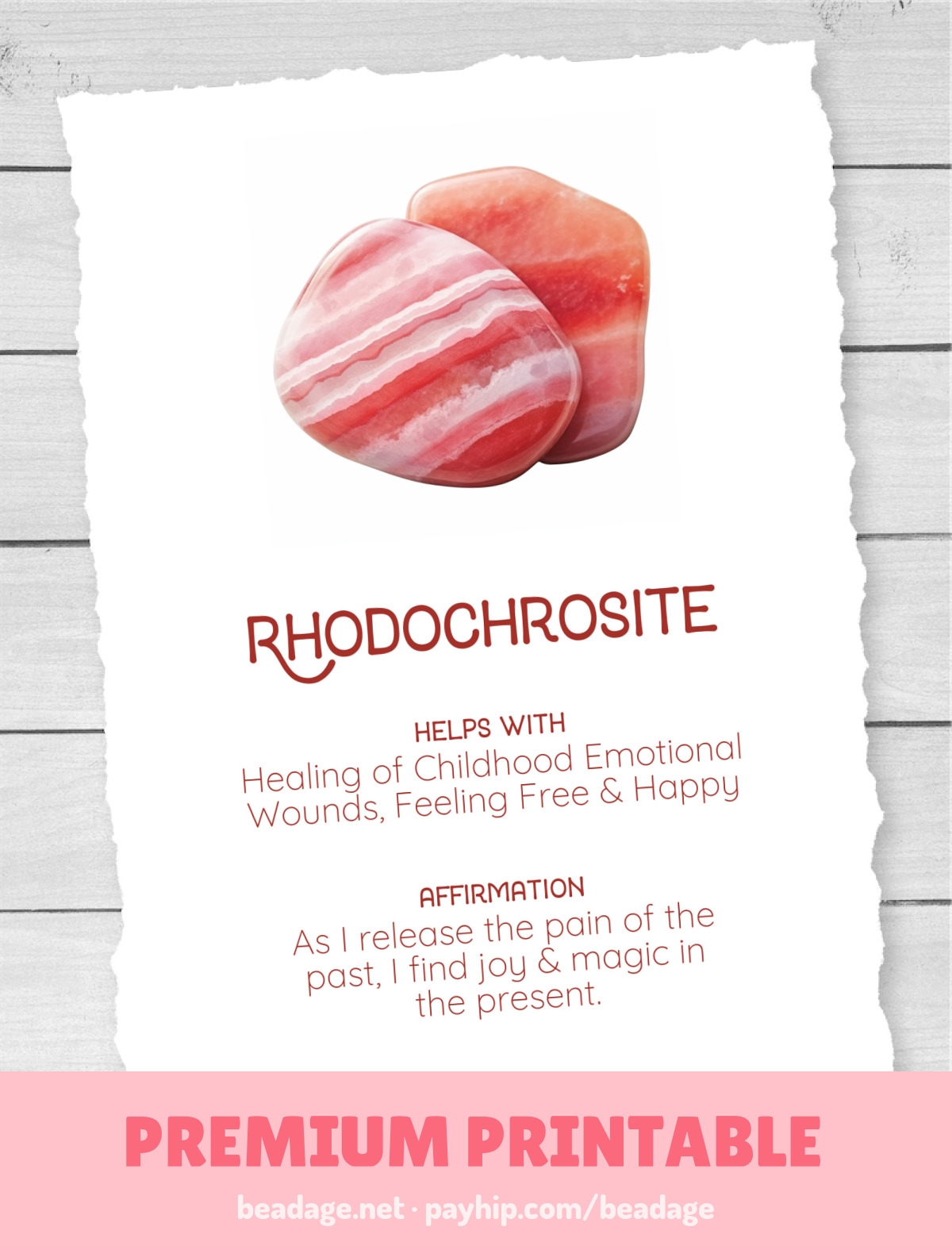 Printable Free Crystal Cards