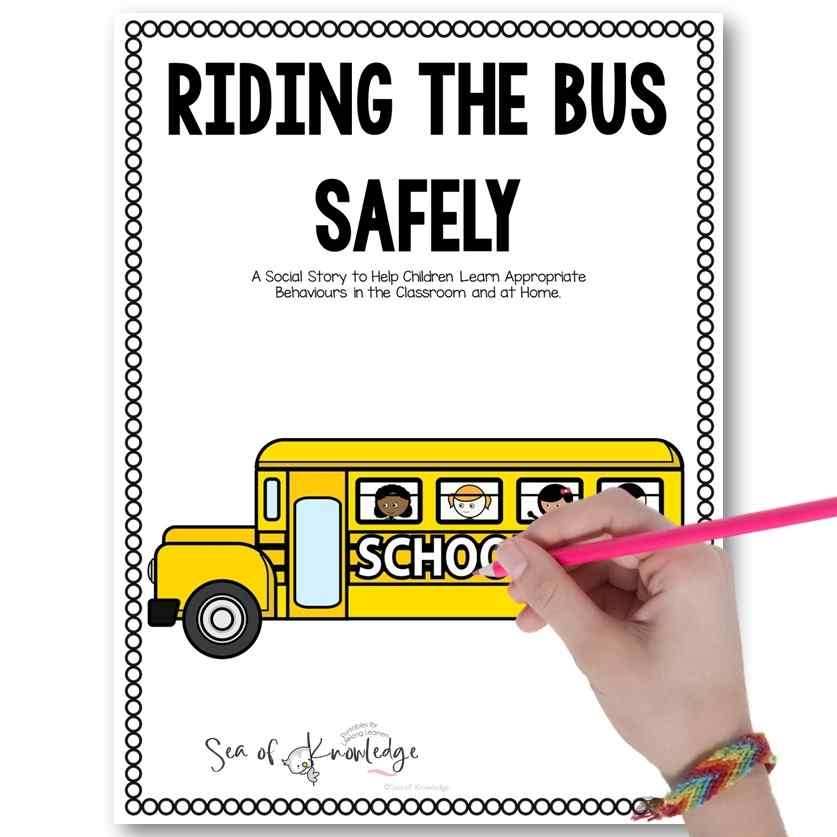 Riding The Bus Social Story Printable Book Teaching Kids Safe Bus Etiquette