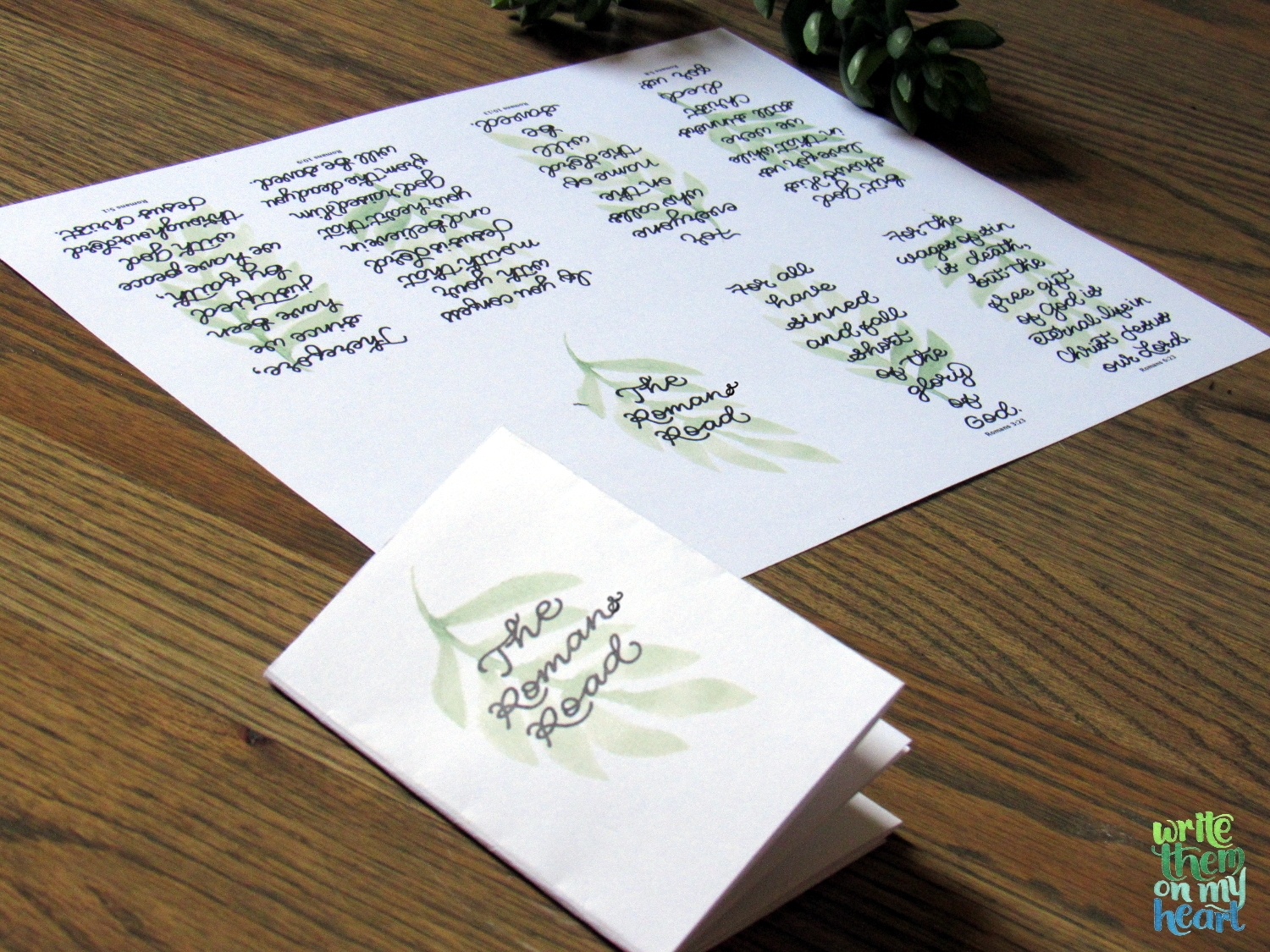 Romans Road To Salvation Printable Booklet Write Them On My Heart
