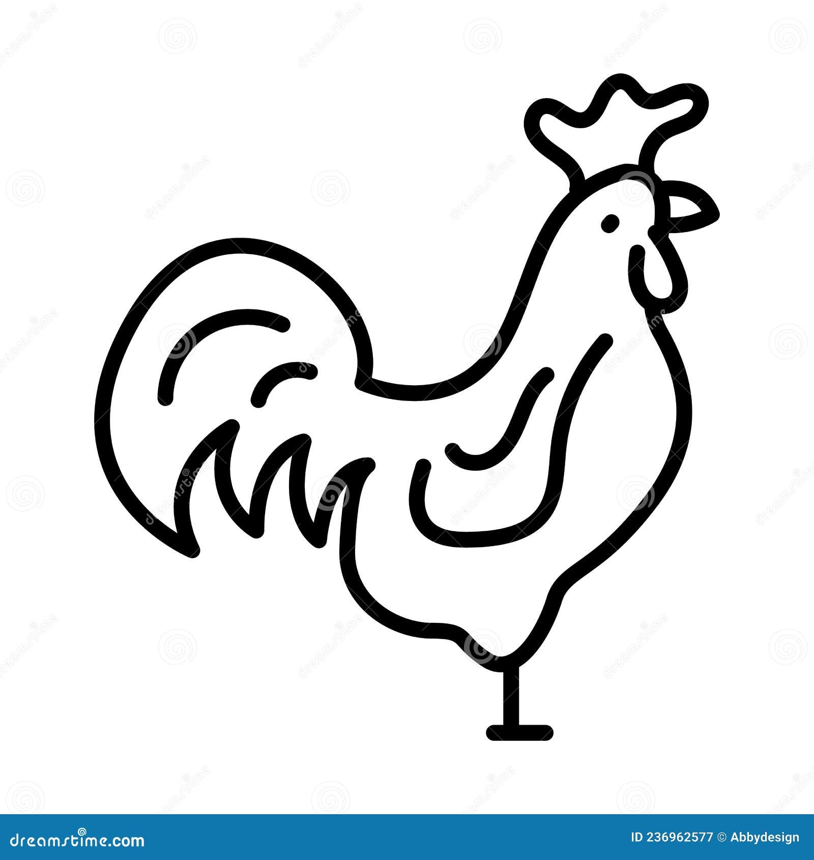 Free Printable Rooster Outline